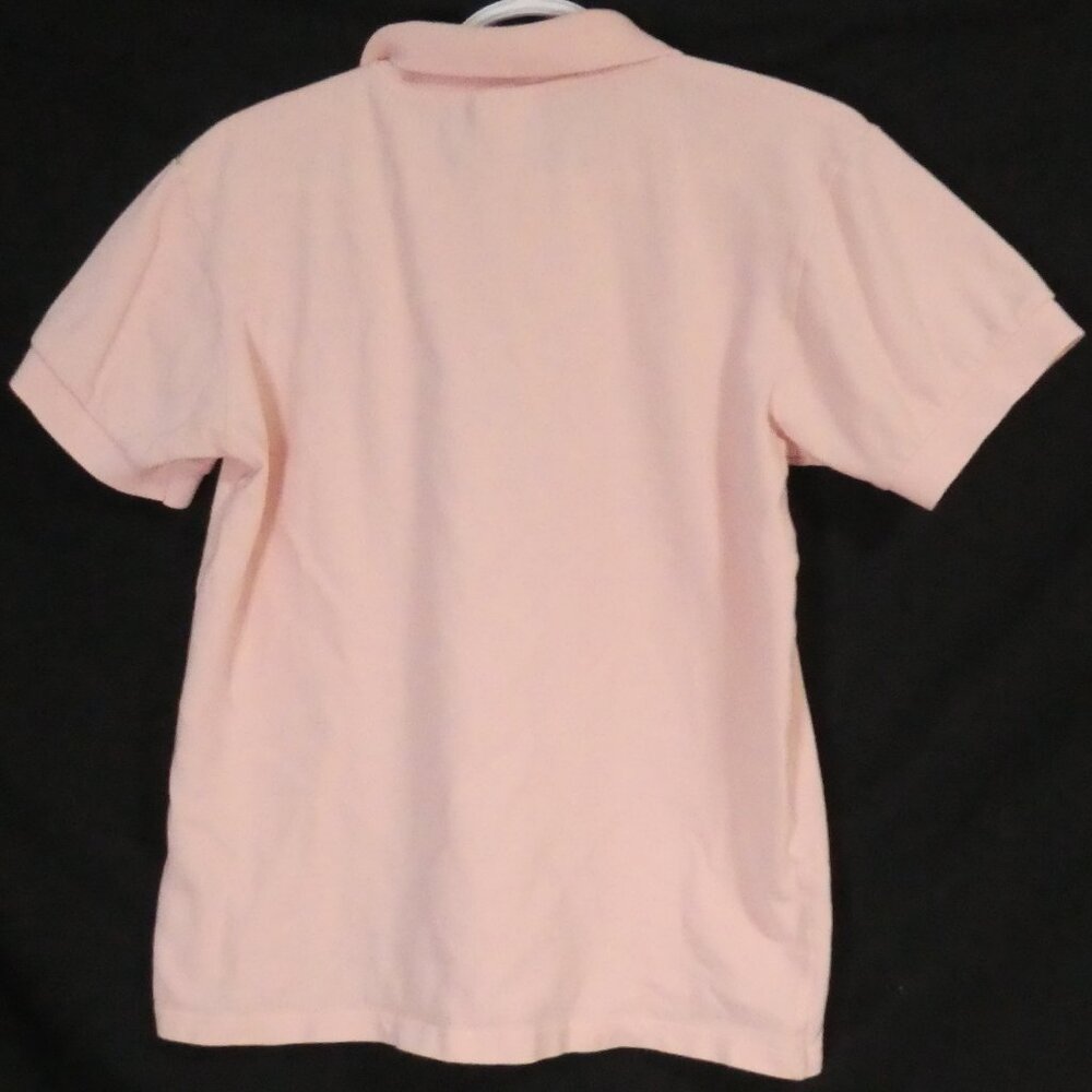 Lacoste Light Pink Polo Shirt with Green Croc Logo - Picture 2 of 13